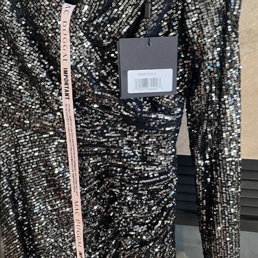 Mac Duggal 26940 Long Sleeve Sequin Dress